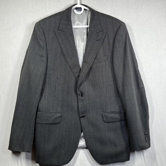 Coppley Other - Coppley Blazer Mens 41R Wool Herringbone Sport Coat Jacket Made in Canada Union